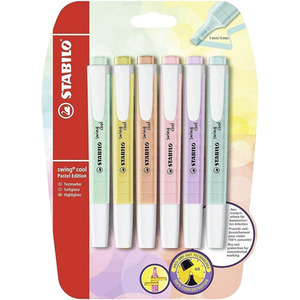 STABILO Swing Cool Marker Pens - Pastel by STABILO