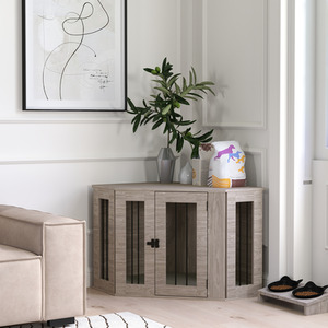 PawHut 2 in 1 Conner Dog Crate Furniture with Cushion by PawHut