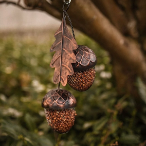 Acorn Wild Bird Feeder Seed - Bronze Effect by Garden Mile