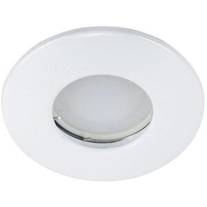 6 Pack Fire Rated Bathroom Shower IP65 White Domed GU10 Ceiling Downlights - White by ValueLights