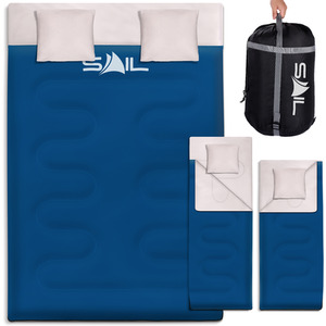 Buddy' 250gsm Double Sleeping Bag - Blue by SAIL
