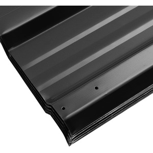 Steel Corrugated Panels Set - Charcoal Black / 6 / S by Garden Sanctuary