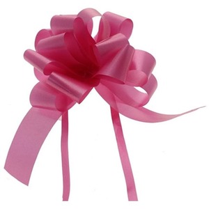 Single Pull Bow Ribbon 31 mm - Cerise by Kingsbury Gifts