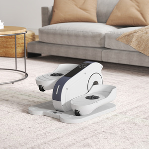 SPORTNOW Under Desk Elliptical Machine Seated Pedal Exerciser - White by SPORTNOW