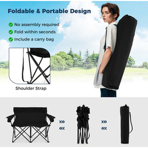 2-Person Outdoor Lawn Chair by Costway