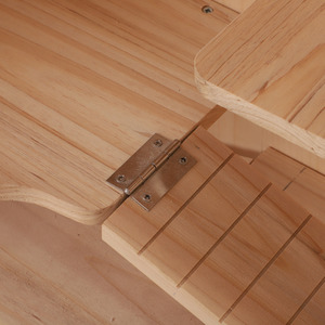 Pawhut Wooden Small Animal Cage - Natural by Pawhut