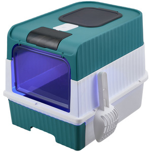 Fully Enclosed UV Sterilization Cat Litter Box by Livingandhome