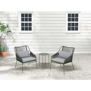Murcia Rattan Bistro Set - Green by Outdoor Essentials