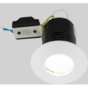 Downlight Fire Rated IP65 White Bathroom Ceiling Downlight - White by ValueLights