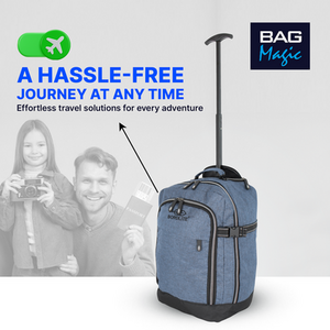 RyanAir Approved Cabin Holdall on Wheels - 20L, 40x25x20cm by Bordlite