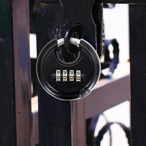 4 Digit Combination Disc Padlock by Livingandhome