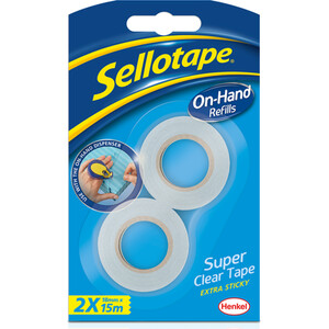 Pack of 2 Sellotape On Hand Refill