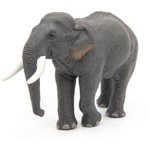 PAPO Wild Animal Kingdom Asian Elephant Toy Figure - Grey by PAPO