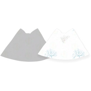 2 Pack Clip Bibs - Coral by Petite Piccolo