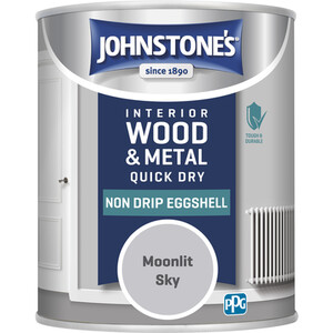 Johnstone's Interior Wood and Metal Quick Dry Eggshell Paint - Moonlit Sky / 750ml by Johnstone's