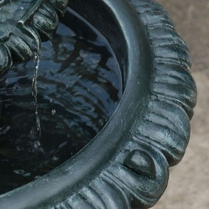 Victorian Stone Effect Solar Powered Water Feature - Turquoise by Solaray