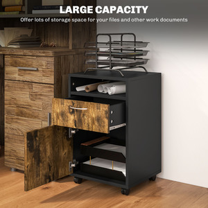 HOMCOM Filing Cabinet With Drawer by HOMCOM