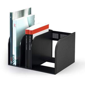Durable OPTIMO Magazine Book Stand Desk File Holder Book Organiser Grey - Charcoal by Durable