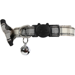 Bowtie Cat Collar - Black Plaid by Clever Paws