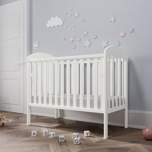 Lilibet Cot White with Mattress - White by Viculii