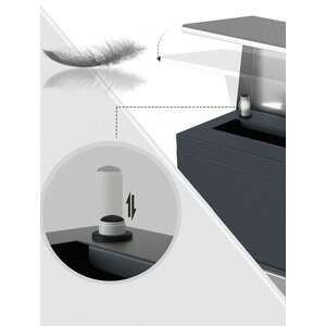 Lockable Post Box Mounted on the Wall - Silver by SONGMICS