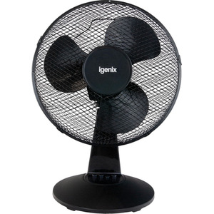 Igenix 12 Inch Desk Fan Black - Black by Igenix