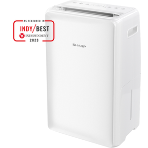 SHARP Portable Dehumidifier 20L - White by SHARP