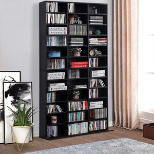 HOMCOM Media Storage Display - Black