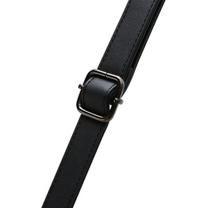 Hanging LED Bathroom Wall Mirror with Strap - Black / 60cm by Livingandhome