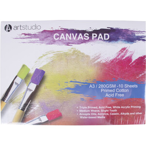 Canvas Pad - White / A3 by artstudio