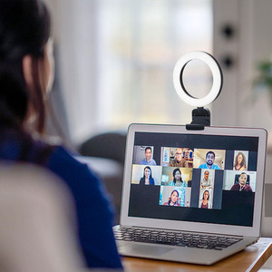 Desk Laptop Ring Light with Tripod Stand - Black by Livingandhome