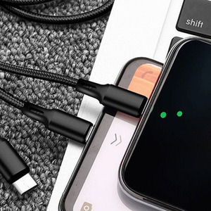 3in1 Nylon Weaving Charging Cable