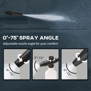 DURHAND High-Performance Portable Power Washer Jet Wash Cleaner - Yellow / 1x spray attachment by DURHAND