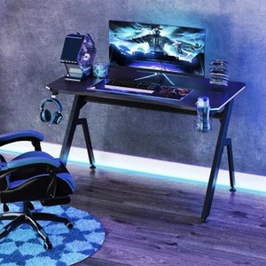 LED Galaxy Gaming Desk - Black by Chilli Seating
