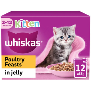 Whiskas Kitten Pouches in Jelly - Poultry Feast by Whiskas
