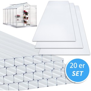 4mm Polycarbonate Sheet 20PCS - Clear by BIRCHTREE