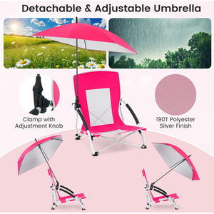 Beach Umbrella Chair by Costway