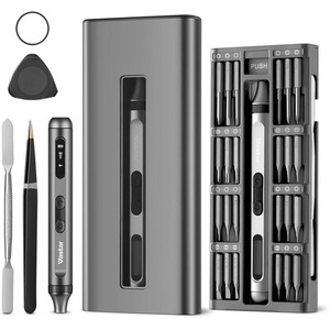 52 in 1 Cordless Mini Electric Screwdriver Set - Silver