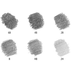 Pack of 6 Staedtler Tradition Sketching Pencils by Staedtler