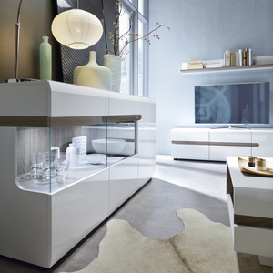 Jonas & James Leece Wall Shelf - White with oak trim by Jonas & James