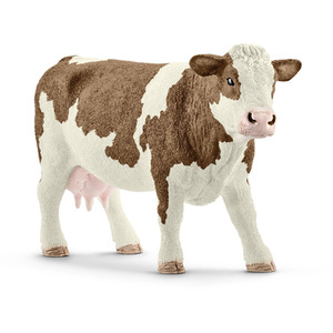 SCHLEICH Farm World Simmental Cow Toy Figure - Black by SCHLEICH