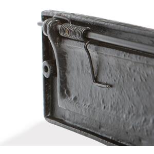 Rustic Letter Plate Black - Black by Hammer and Tongs