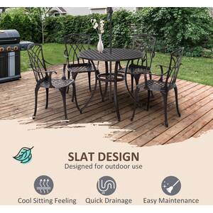Outsunny 5 Piece Bistro Dining Set by Outsunny