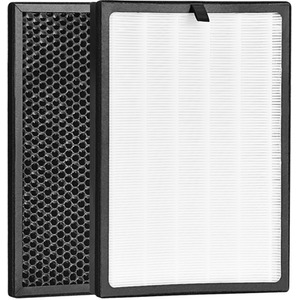 Costway Home Air Purifier Parts Active Carbon Replacement Filter-Black - Black by Costway