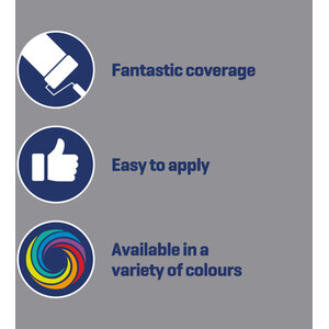 Johnstones Matt Emulsion Paint - Manhattan Grey / 2.5l by Johnstone's