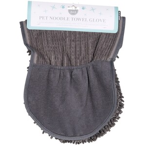 Pet Noodle Towel Glove - Grey