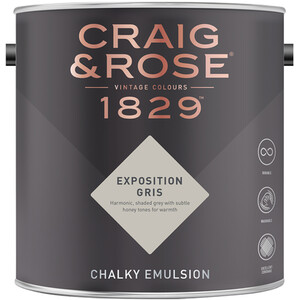 Craig and Rose Chalky Matt Emulsion - Exposition Gris by Craig & Rose
