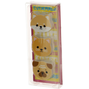 Eraser 3 Piece Set - Adoramals Pets - Brown by Adoramals Pets