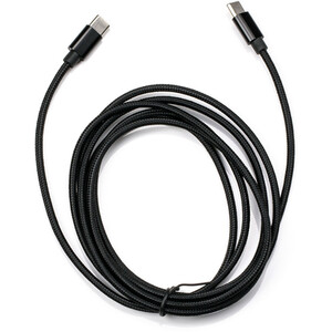 Type-C to Type-C Braided Charging Cable 2m - Black by Sensei