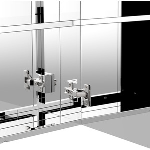 Stainless Steel Wall Mounted Storage Cabinet - Silver by HOMCOM